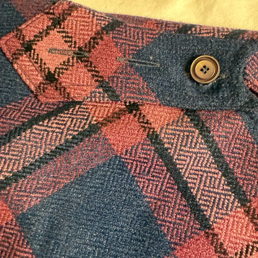 Vintage Mignorr International Wool Blend Plaid Poncho Cape Wrap Hong Kong Made - Picture 8 of 10